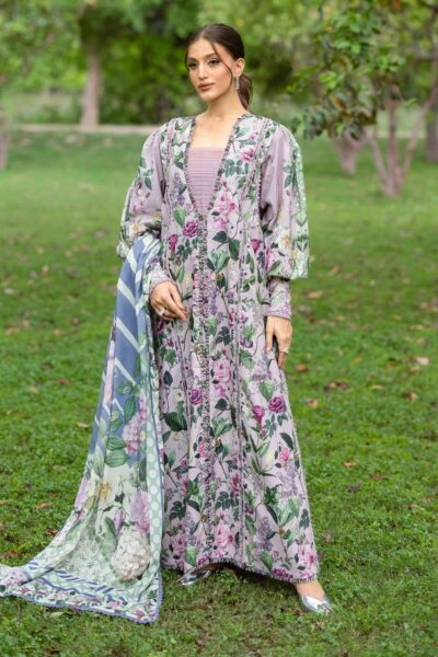 Elaf Premium Bridgerton Prints Epb 03A Elvira Lawn Collection 2026