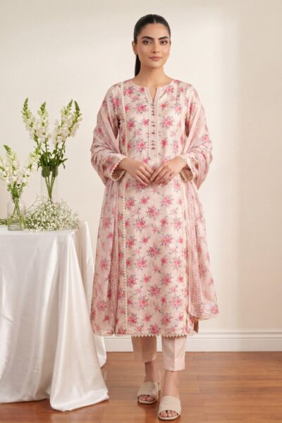 Formals Rubaaiyat Shamoz Silk Rss 02 Peachy Pink Lawn Collection 2026