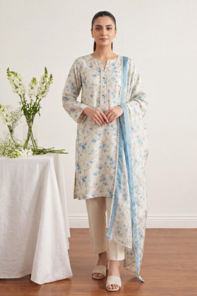 Formals Rubaaiyat Shamoz Silk Rss 02 Smoke Grey Lawn Collection 2026