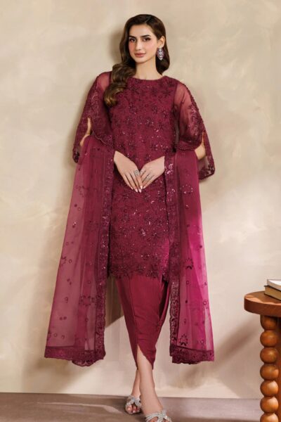 Formals Zarif Zayrah Zyr 01 Surkh Lawn Collection 2026