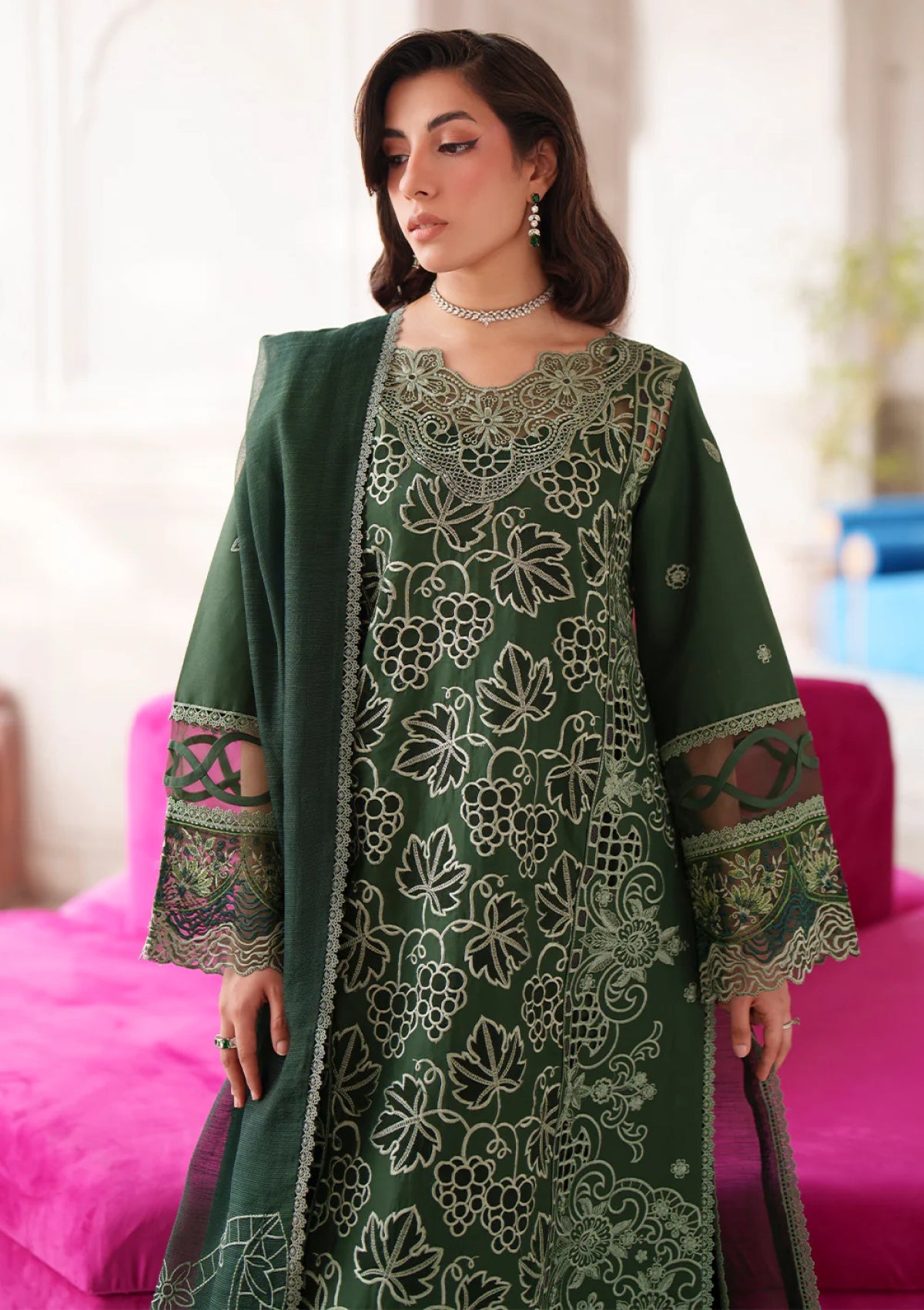 Mahnur Nilofer Luxury Nl 09 Lawn Collection 2026 2 Mahnur Nilofer Luxury Nl 09 Lawn Collection 2026 - Image 2