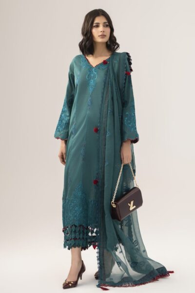 Rayasha Embroidered Rl 1304 Turquoise Charm Lawn Collection 2026