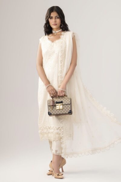 Rayasha Embroidered Rl 1305 Ebony And Pearl Lawn Collection 2026