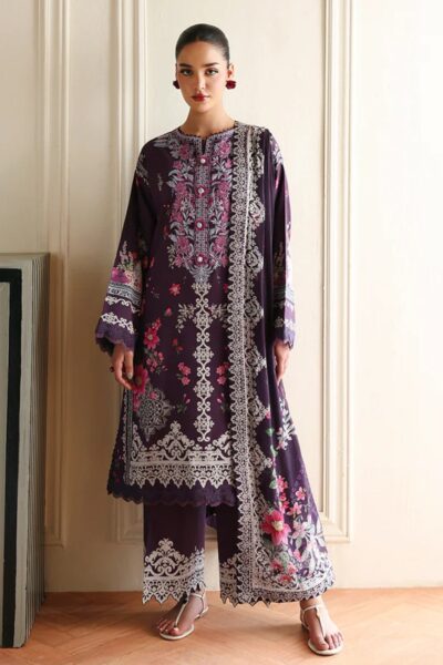 Roheenaz Eclat Garden Printed Runss 503 Poppy Bloom Lawn Collection 2026