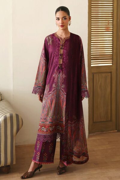 Roheenaz Eclat Garden Printed Runss 508 Dahlia Dream Lawn Collection 2026