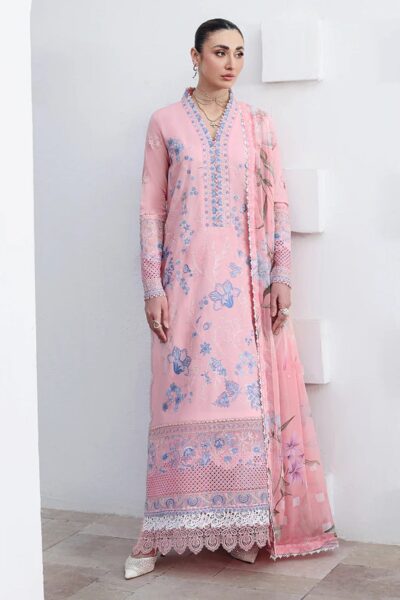 Roheenaz Floral Reveire Runss 606 Crystal Glow Lawn Collection 2026