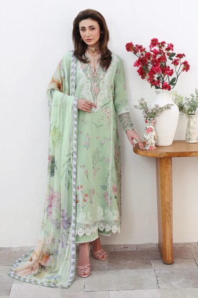 Roheenaz Floral Reveire Runss 610 Daydream Gleam Lawn Collection 2026