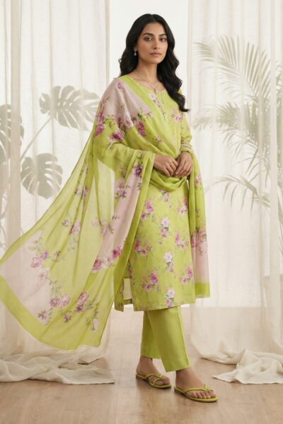 Rubaaiyat R Prints Volume 3 D 18 Lime Green Lawn Collection 2026