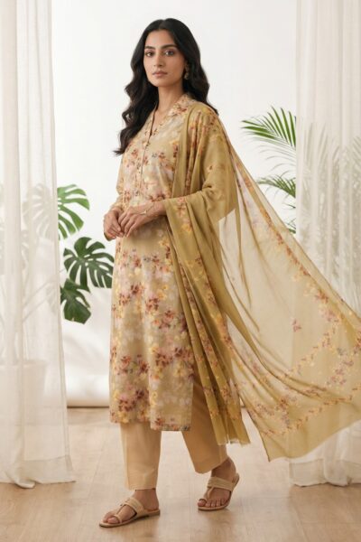 Rubaaiyat R Prints Volume 3 D 22 L Brown Lawn Collection 2026