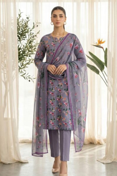 Rubaaiyat R Prints Volume 3 D 24 D Grey Lawn Collection 2026