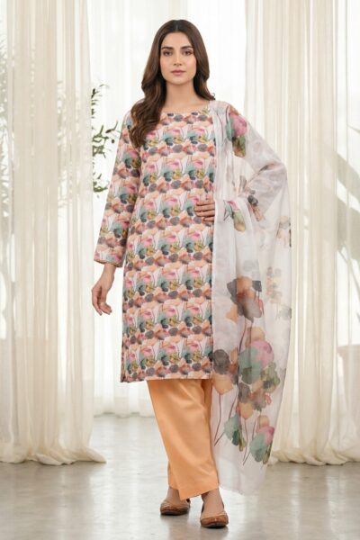 Rubaaiyat R Prints Volume 3 D 31 Peach Lawn Collection 2026