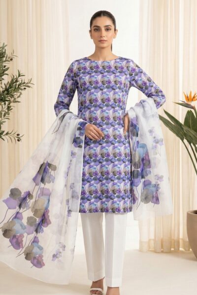 Rubaaiyat R Prints Volume 3 D 31 Purple Lawn Collection 2026