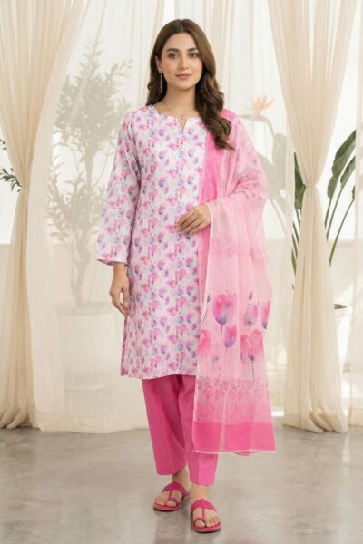 Rubaaiyat R Prints Volume 3 D 33 Pink Lawn Collection 2026