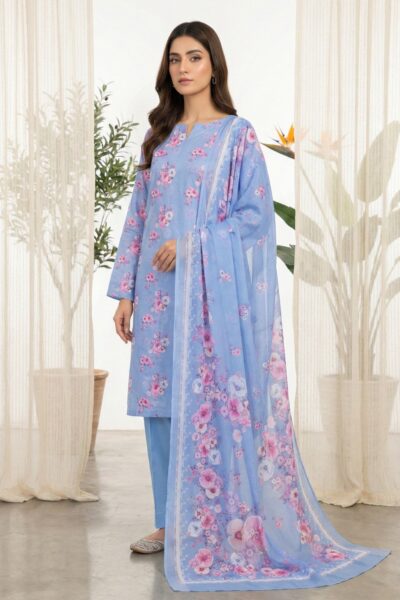 Rubaaiyat R Prints Volume 3 D 37 Sky Blue Lawn Collection 2026