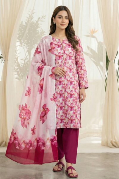Rubaaiyat R Prints Volume 3 D 39 Pink Lawn Collection 2026