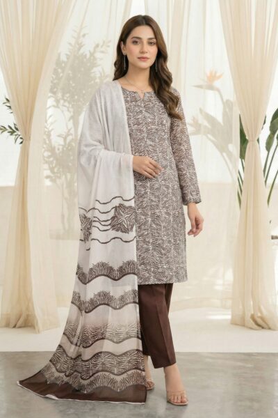 Rubaaiyat R Prints Volume 3 D 43 Chocolate Lawn Collection 2026