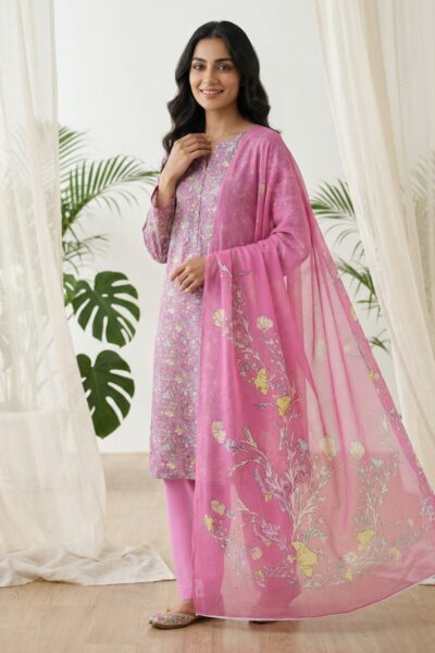 Rubaaiyat R Prints Volume 3 D Pink Lawn Collection 2026