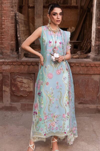 Saira Shakira Breeze Unstitched Sbl 7B Faye Lawn Collection 2026