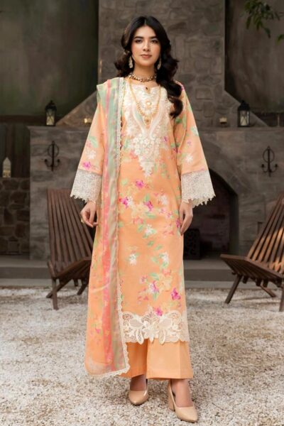 Zyra Summer D 01 Amber Lawn Collection 2026