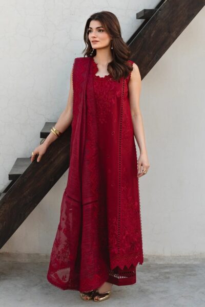 Ayzel The Whisper Lawn Embroidered Blush