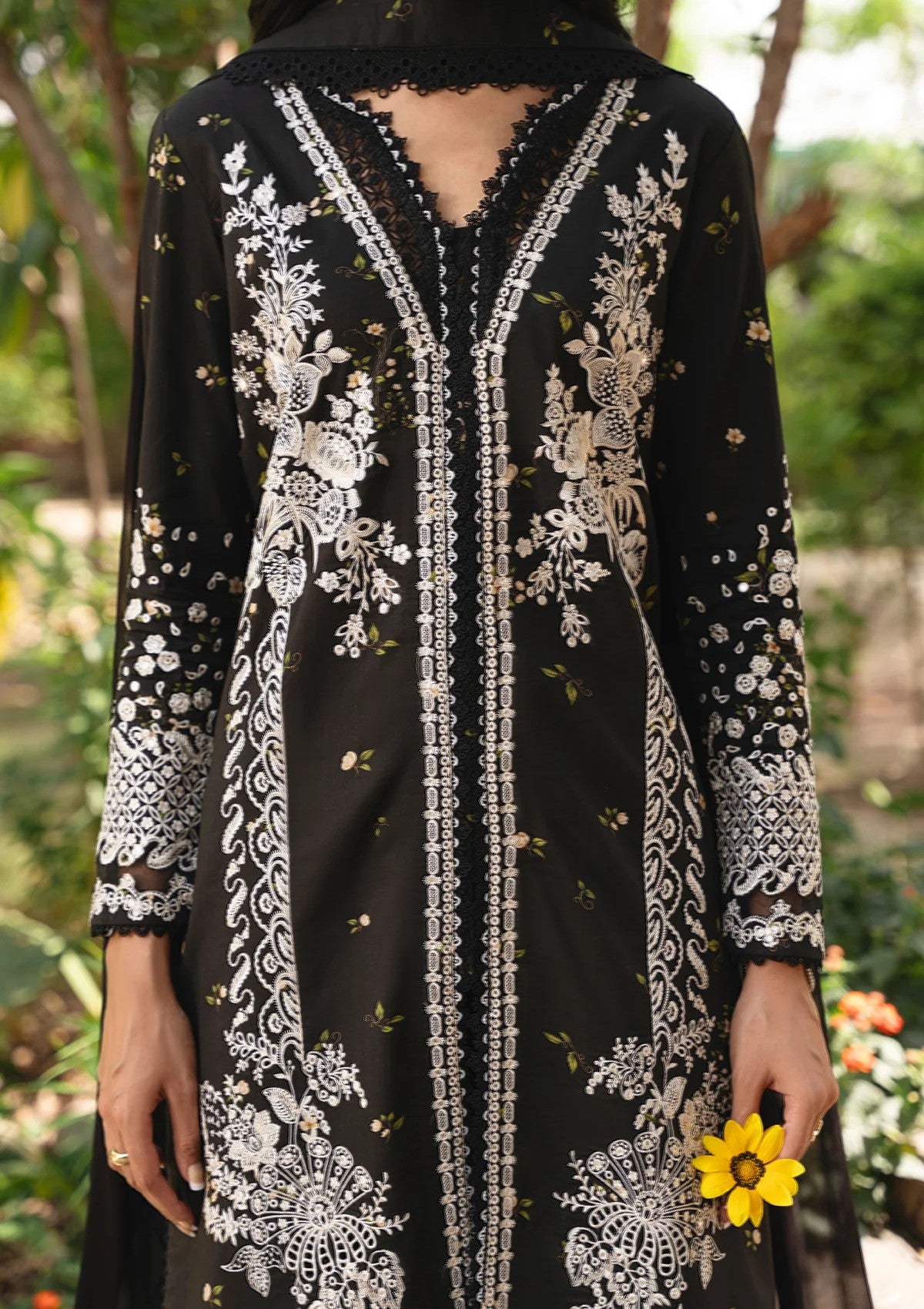 Ayzel The Whisper Lawn Embroidered Nightveil 4 Ayzel The Whisper Lawn Embroidered Nightveil