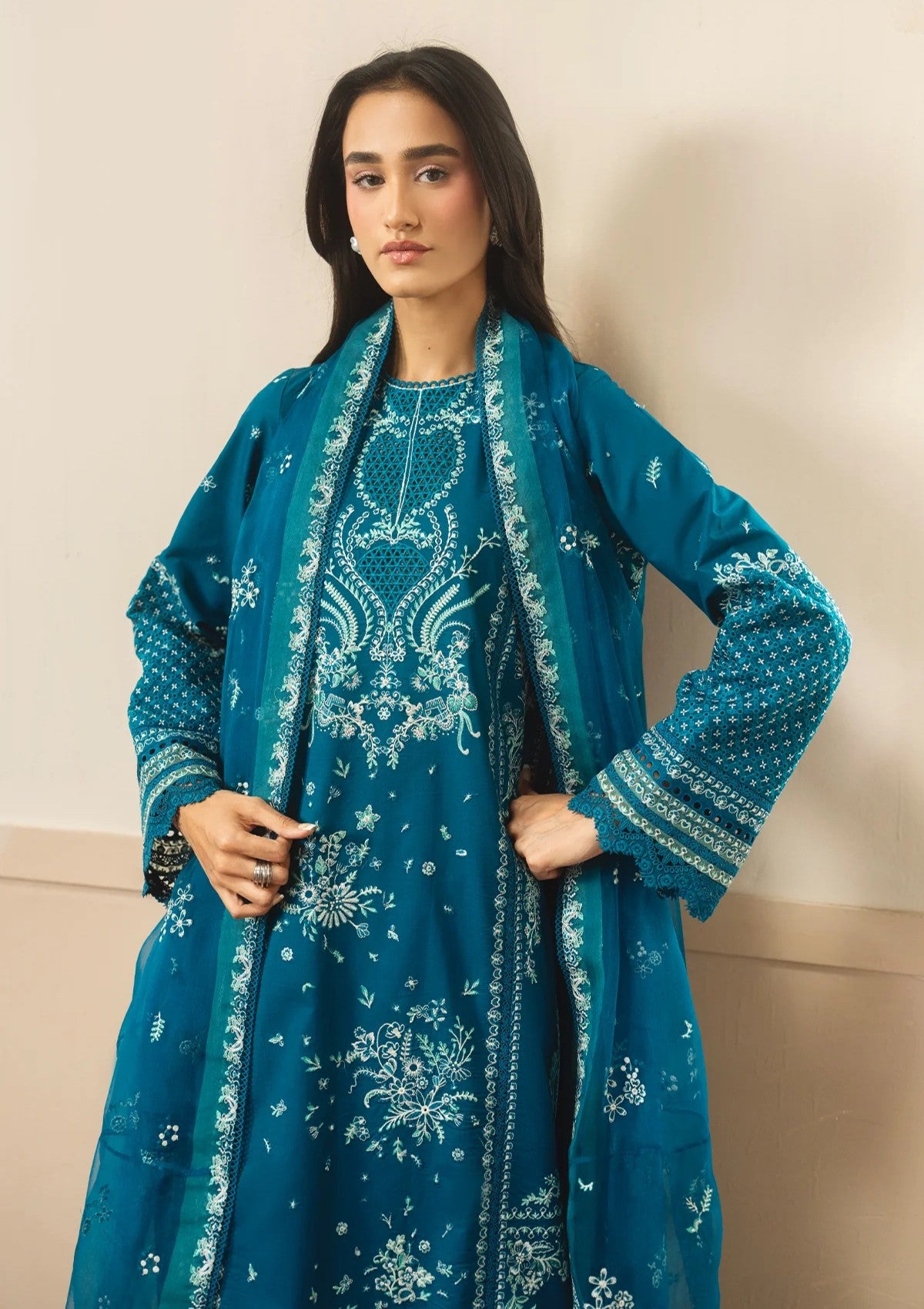 Ayzel The Whisper Lawn Embroidered Olive 3 Ayzel The Whisper Lawn Embroidered Olive
