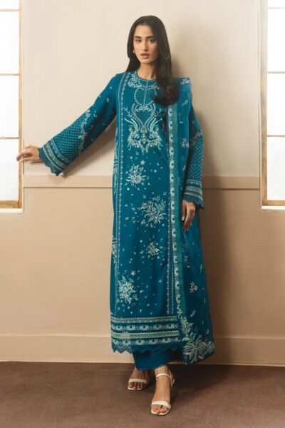 Ayzel The Whisper Lawn Embroidered Olive