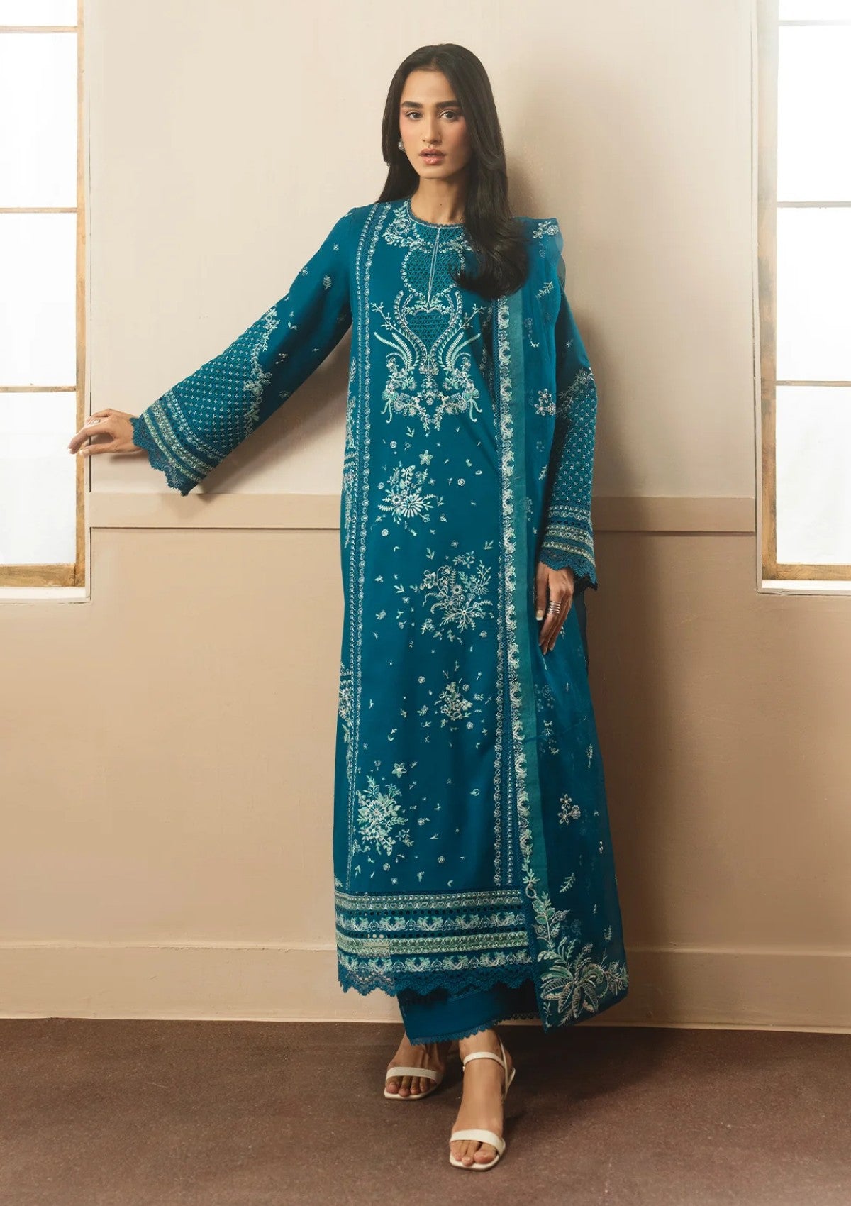 Ayzel The Whisper Lawn Embroidered Olive 1 Ayzel The Whisper Lawn Embroidered Olive