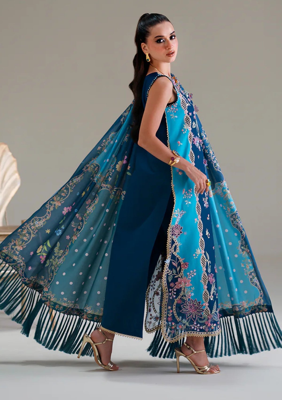Bin Ilyas Amour Luxury Lawn D 184A 2 Bin Ilyas Amour Luxury Lawn D 184A