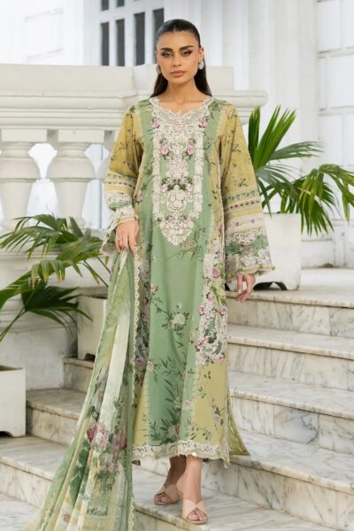 Elaf Premium Signature Embroidered Lawn Vol Ii Esg 01a