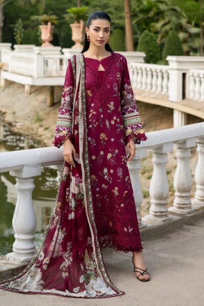 Elaf Premium Signature Embroidered Lawn Vol Ii Esg 02a