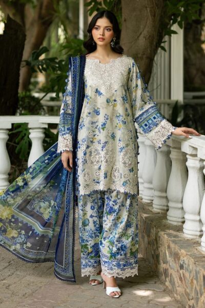 Elaf Premium Signature Embroidered Lawn Vol Ii Esg 08b