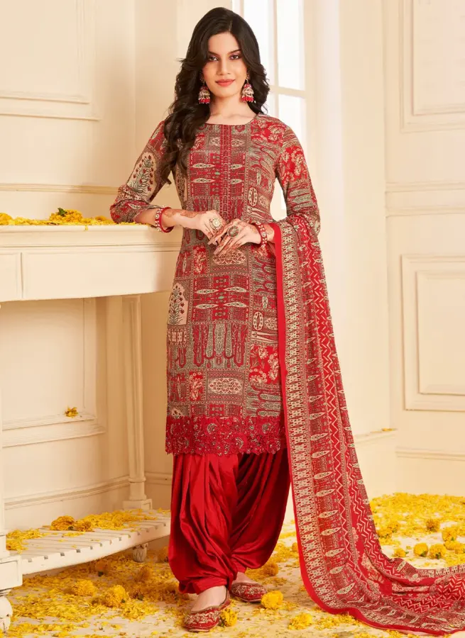 Embroidered Punjabi Suit