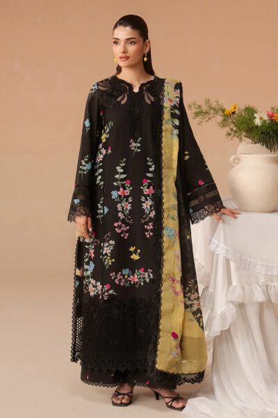 Afrozeh Lawn Evania Rust