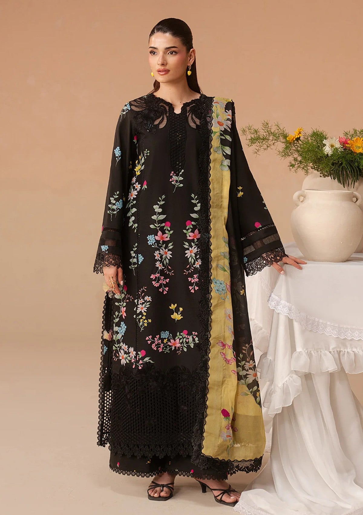 Afrozeh Lawn Evania Rust Haze Summer Edit 1 Afrozeh Lawn Evania Rust