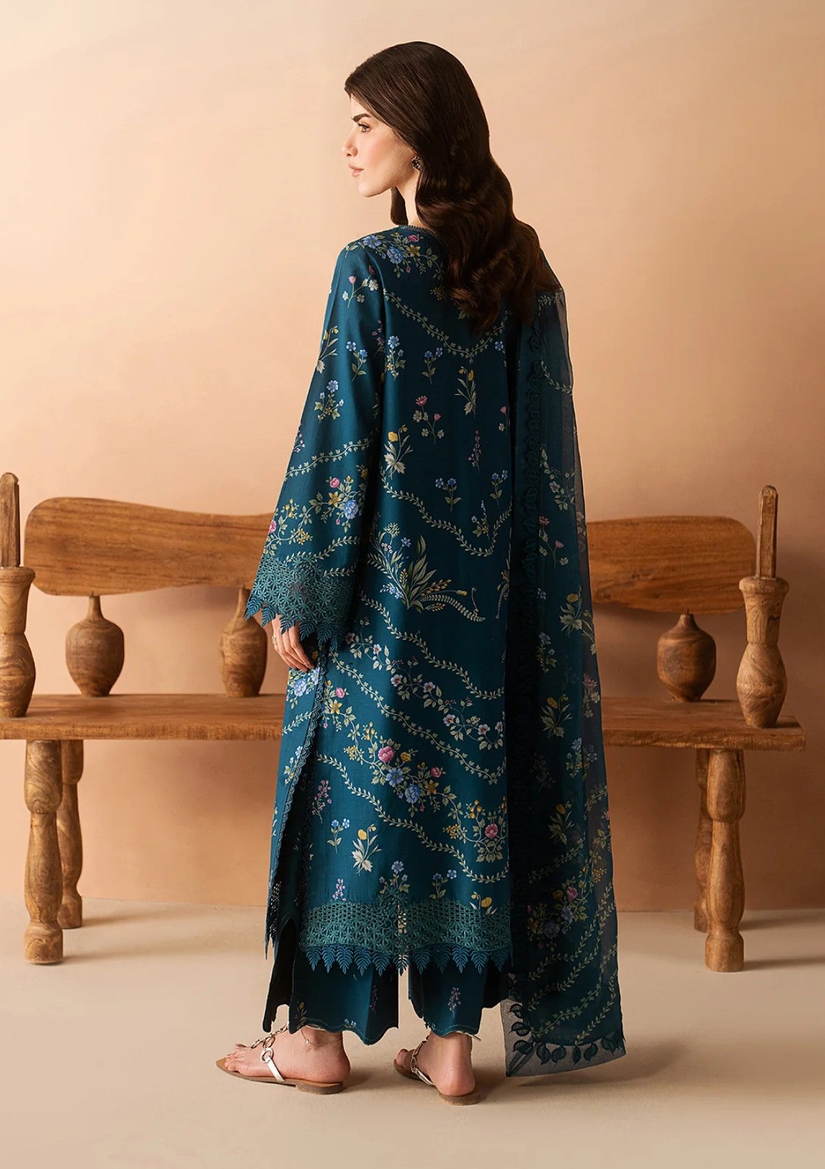 Afrozeh Lawn Luem Teal Haze Summer Edit 3 Afrozeh Lawn Luem Teal Haze Summer Edit