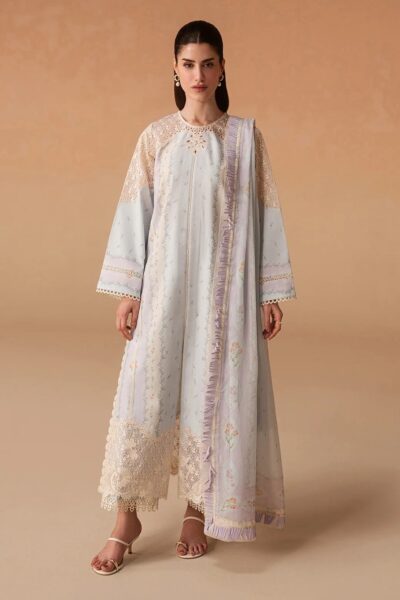 Afrozeh Lawn Sunnival Blue